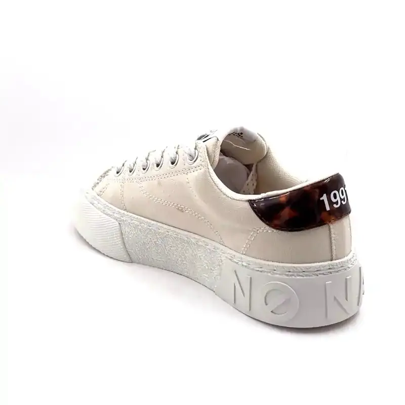 No Name Resed Sneaker Textil Beige Ivoire Chaussures