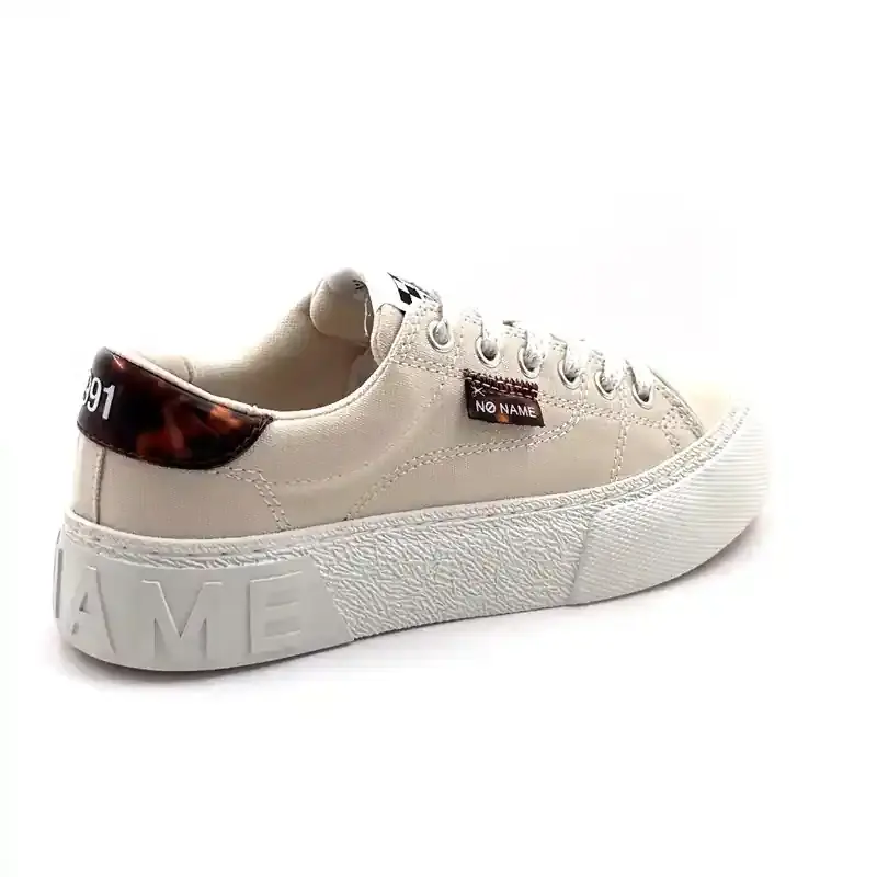 Tênis No Name Resed em tecido bege Ivoire Chaussures