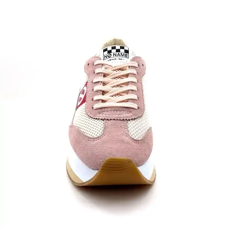 No Name Flex M Jogger Suede & Textile Pink Cream & Cherry Ivoire Chaussures