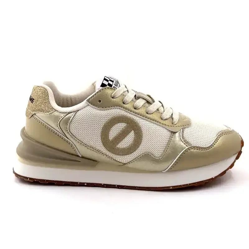 No Name Tova-Runner W Textil Fehér és Arany Ivoire Chaussures