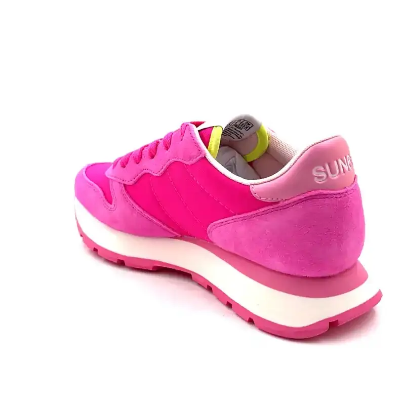 Sun 68 36201 Suede & Textil Fuchsia Ivoire Chaussures