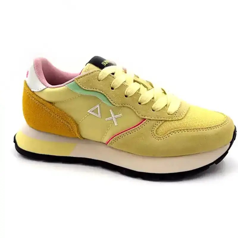 Sun 68 36204 Ruskind & Tekstil Gul Ivoire Chaussures
