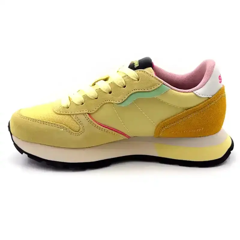 Sun 68 36204 Camurça e Têxtil Amarelo Ivoire Chaussures