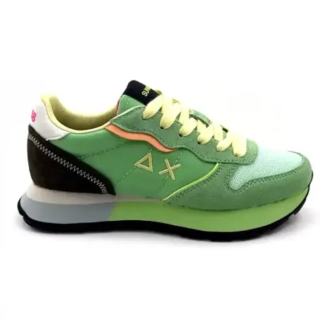 Sun 68 36204 Camurça e Têxtil Verde Menta Ivoire Chaussures