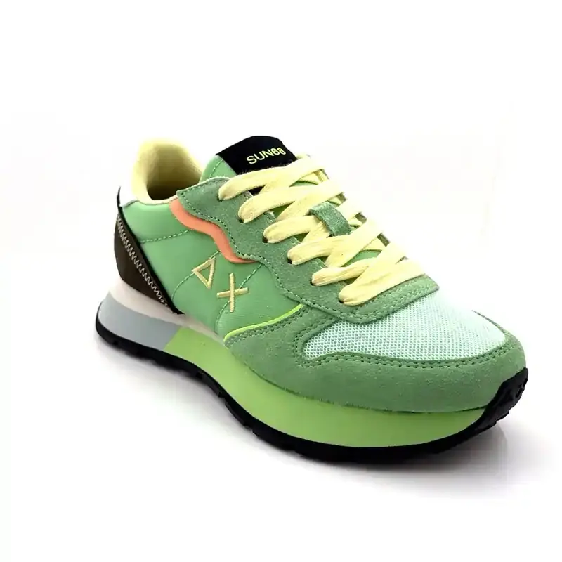 Sun 68 36204 Gamuza y textil Verde Menta Ivoire Chaussures