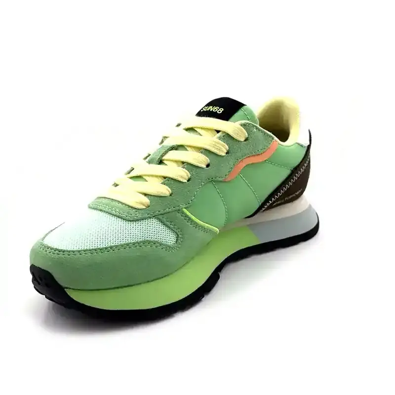 Sun 68 36204 Σουέτ & Ύφασμα Πράσινο της Μέντας Ivoire Chaussures