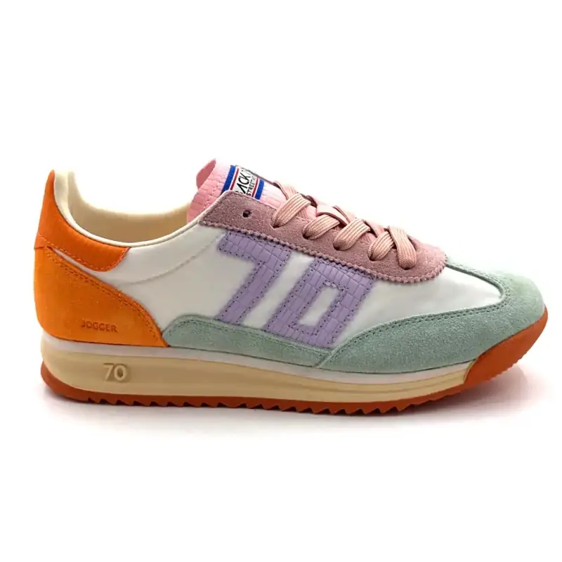 Back 70 Jogger 51 Leather & Textile Multicolor Ivoire Chaussures