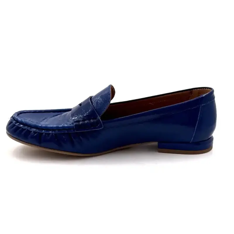 Ivoire Flora 4052 TF Lackleder Blau Ivoire Chaussures