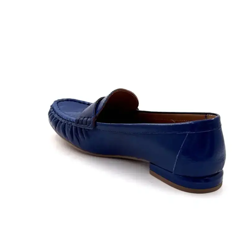 Ivoire Flora 4052 TF Lackleder Blau Ivoire Chaussures