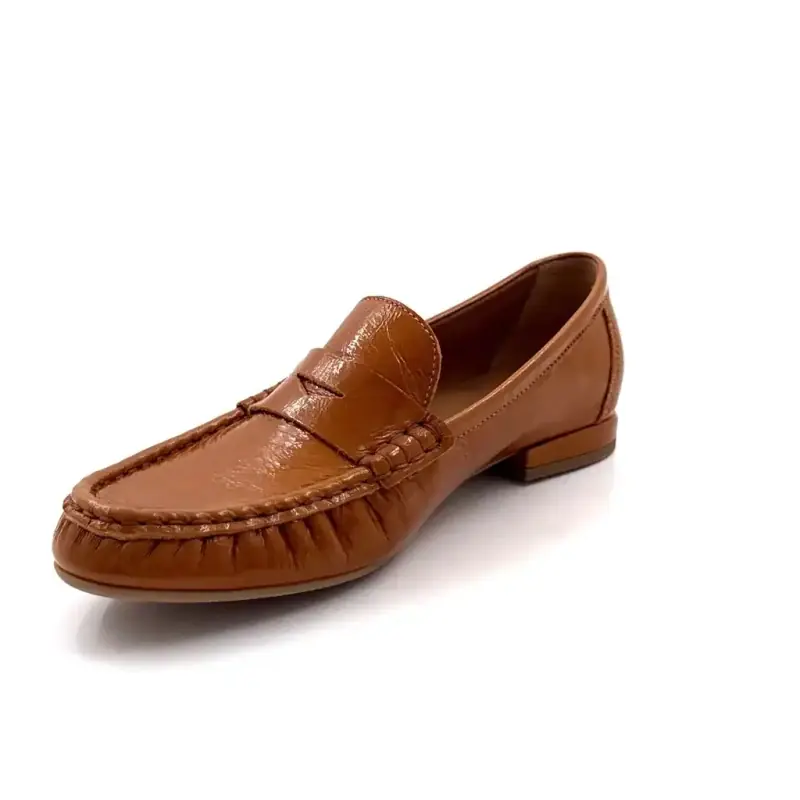 Ivoire Flore 4052 TF Cuir Vernis Cognac Ivoire Chaussures