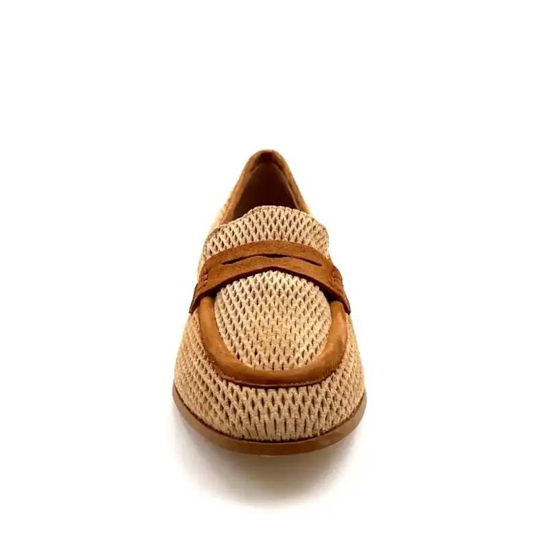 Reqins Florine Daim Beige & Camel Ivoire Chaussures