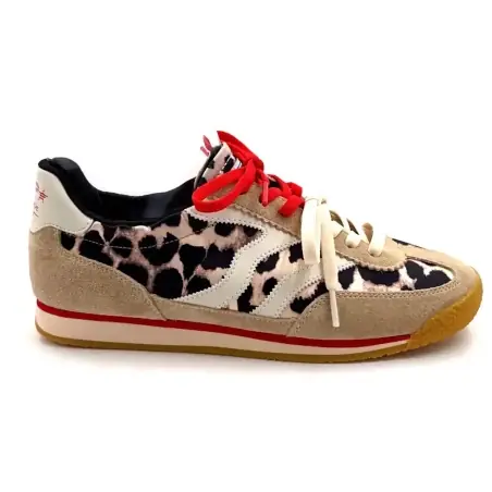 MRP Pure V6 Suede & Textil Leopard Ivoire Chaussures