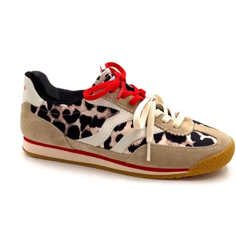 MRP Pure V6 Suede & Textil Leopard Ivoire Chaussures