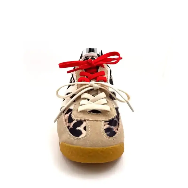 MRP Pure V6 Suede & Textil Leopard Ivoire Chaussures