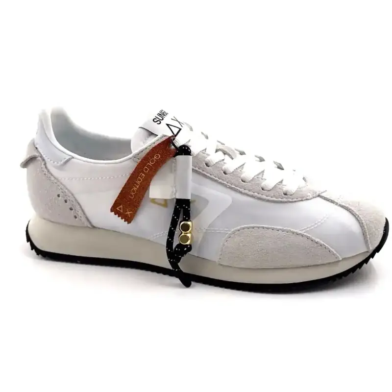 Sun68 36226 Ruskind & Tekstil Hvid Ivoire Chaussures