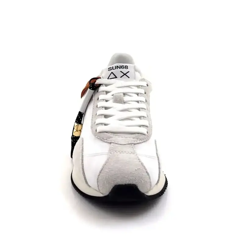 Sun68 36226 Suede & Textile White Ivoire Chaussures