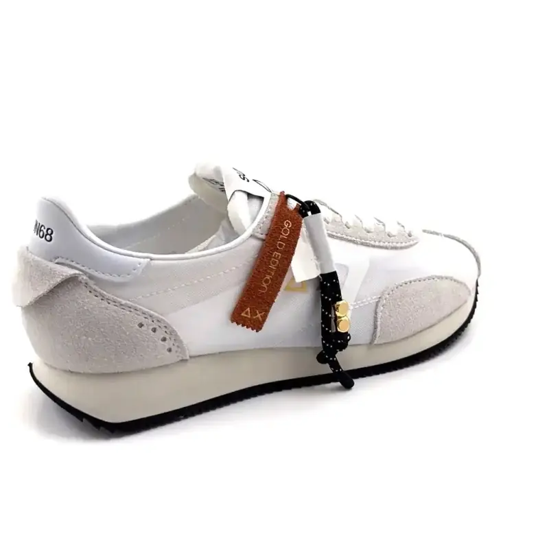 Sun68 36226 Mocka & Textil Vit Ivoire Chaussures