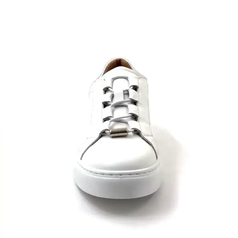 Xsa 0414 White Leather Ivoire Chaussures