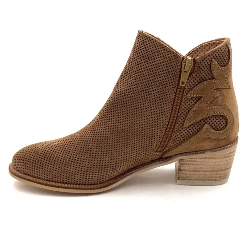 Alpe 5434 11 Nelly Suede Brun Ivoire Chaussures