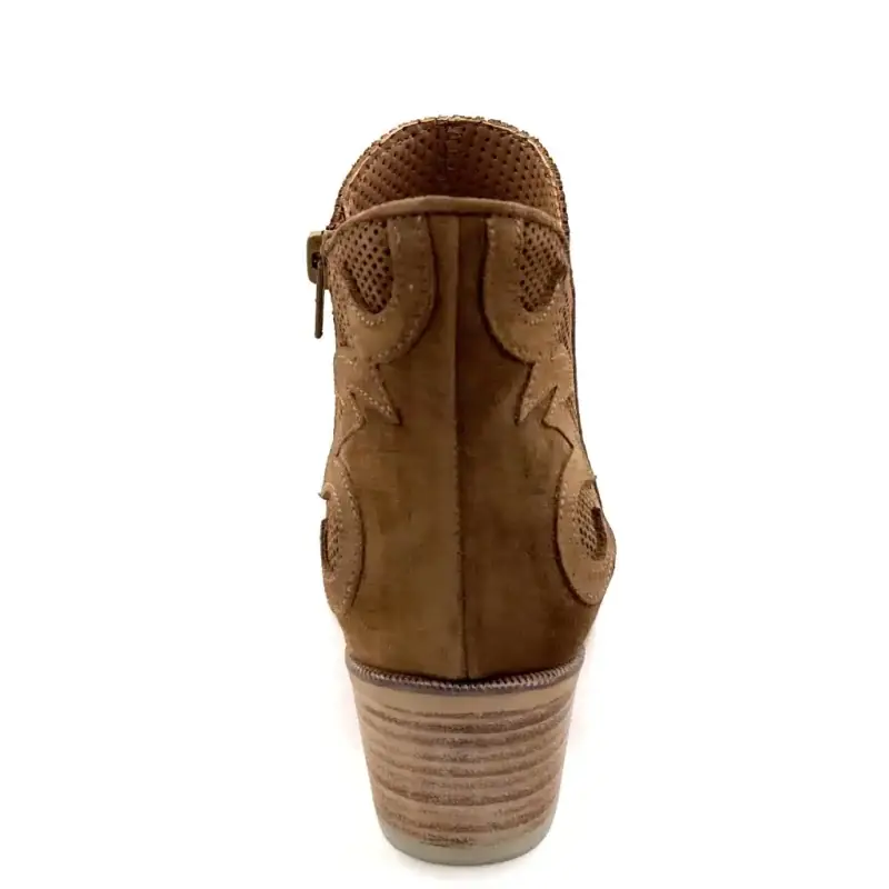 Alpe 5434 11 Nelly Wildlederbraun Ivoire Chaussures