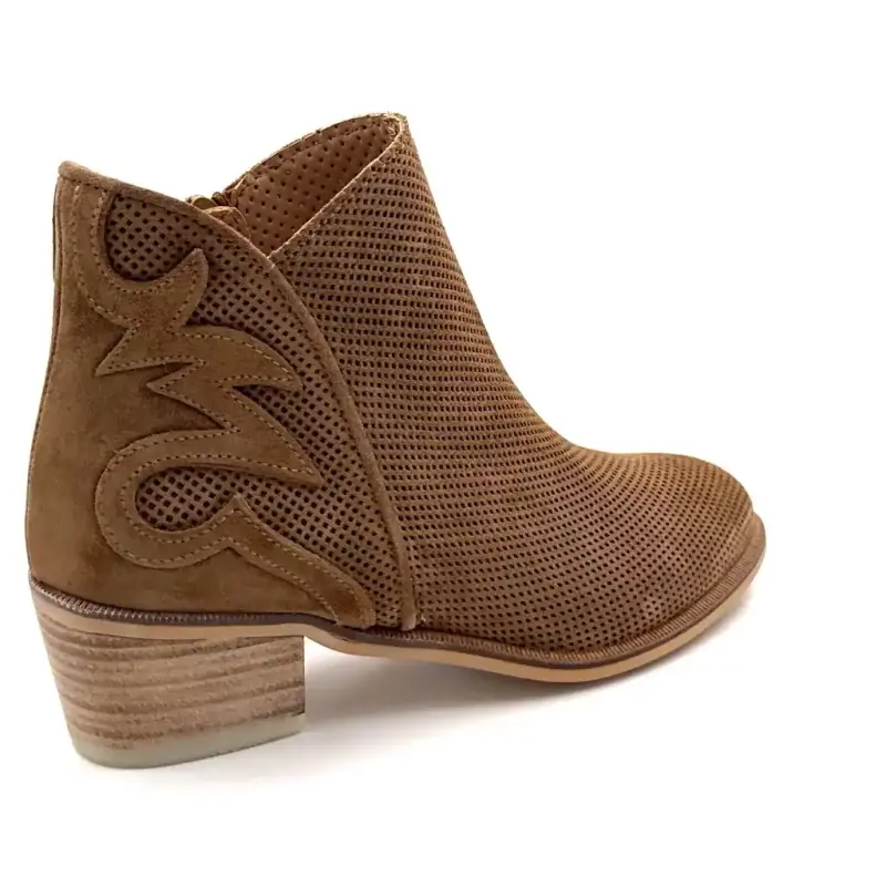 Alpe 5434 11 Nelly Camurça Marrom Ivoire Chaussures