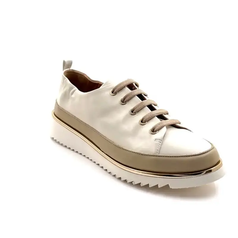 Xsa 8010 krémszínű és bézs bőr Ivoire Chaussures