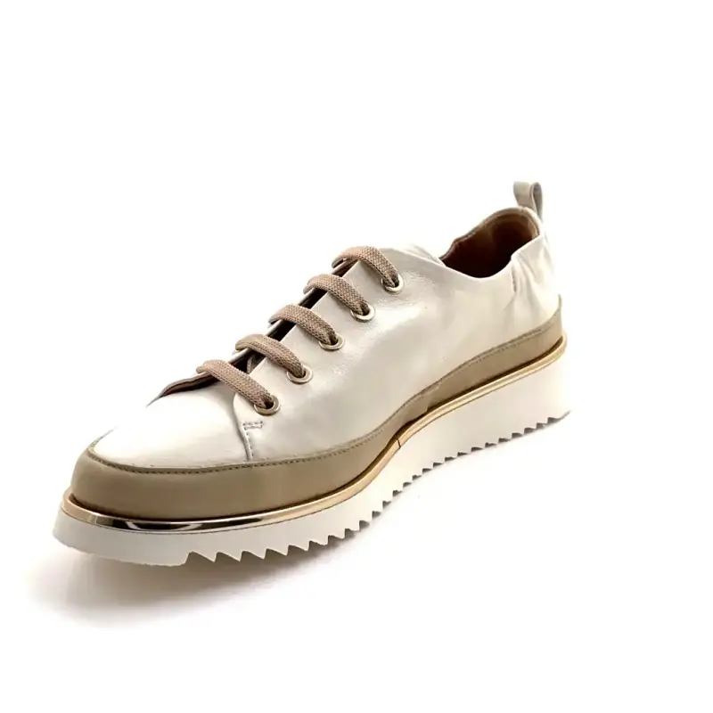 Xsa 8010 Κρεμ & Μπεζ Δέρμα Ivoire Chaussures