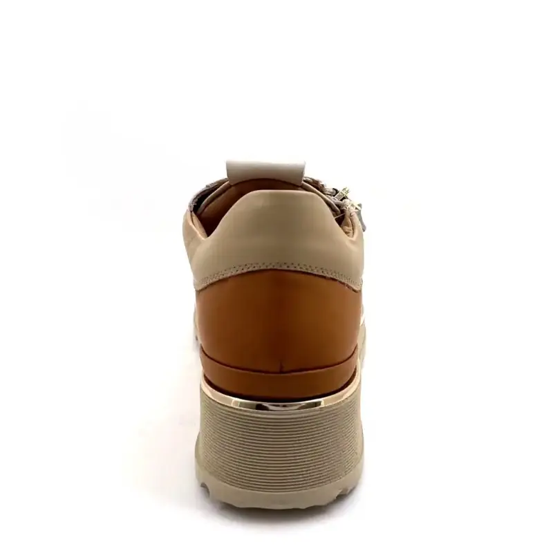 XSA 9809 Poseidon Läder Beige Kräm Kamel Ivoire Chaussures