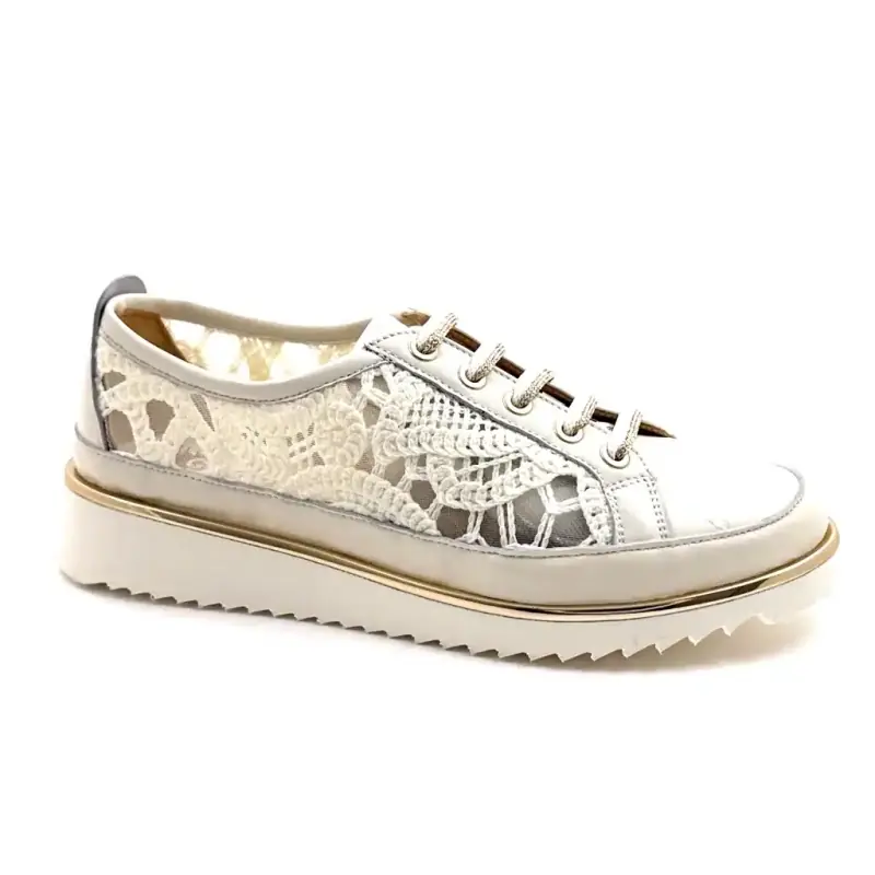 Xsa 9702 Sixty Kremowa skóra Ivoire Chaussures