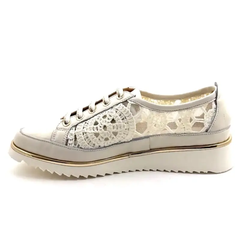 Xsa 9702 Sixty Cream Läder Ivoire Chaussures