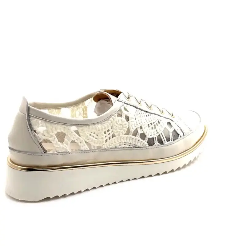 Xsa 9702 Sixty Kremowa skóra Ivoire Chaussures