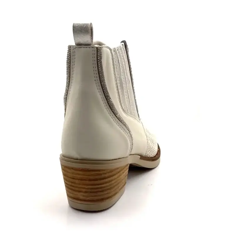 MKD Arige Crème Leer Ivoire Chaussures