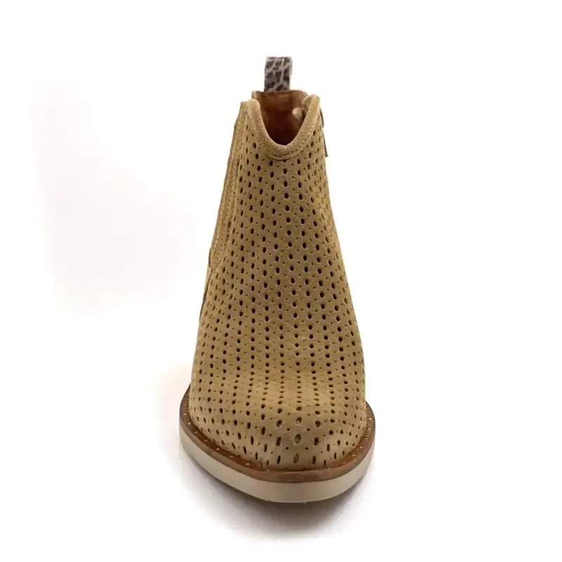 MKD Aria Camurça Avelã Ivoire Chaussures