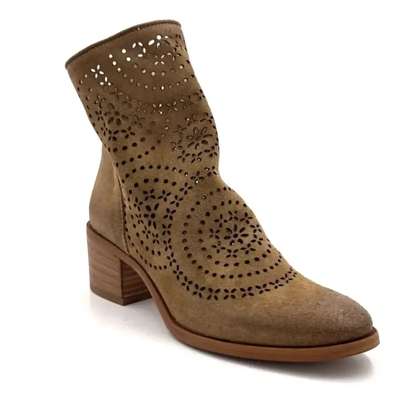 Metisse Tc2409 Camurça Marrom Ivoire Chaussures