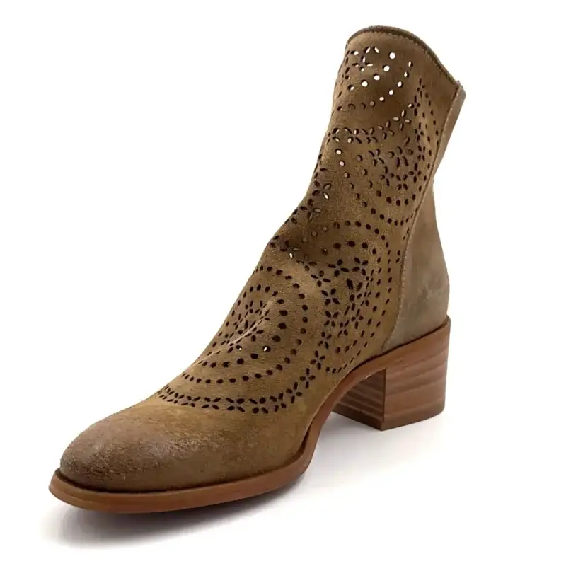 Metisse Tc2409 Camurça Marrom Ivoire Chaussures