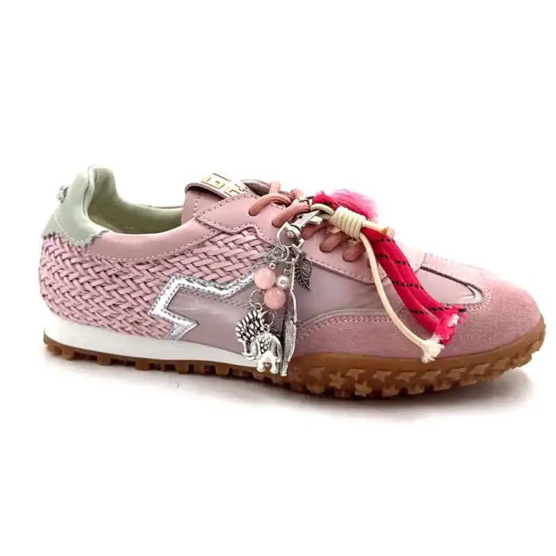 GIO+ Cielo 02 Læder & Ruskind Pink Ivoire Chaussures