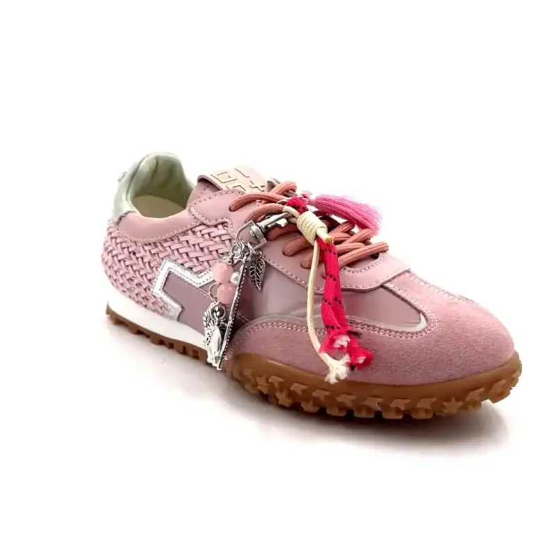 GIO+ Cielo 02 Leather & Suede Pink Ivoire Chaussures