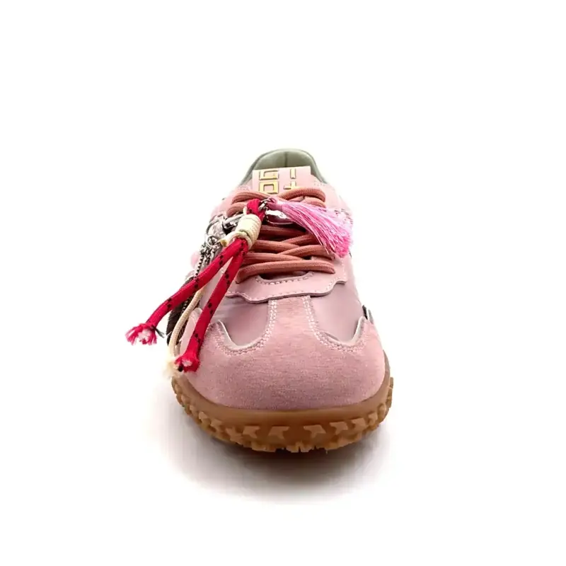 GIO+ Cielo 02 Bőr és velúr rózsaszín Ivoire Chaussures