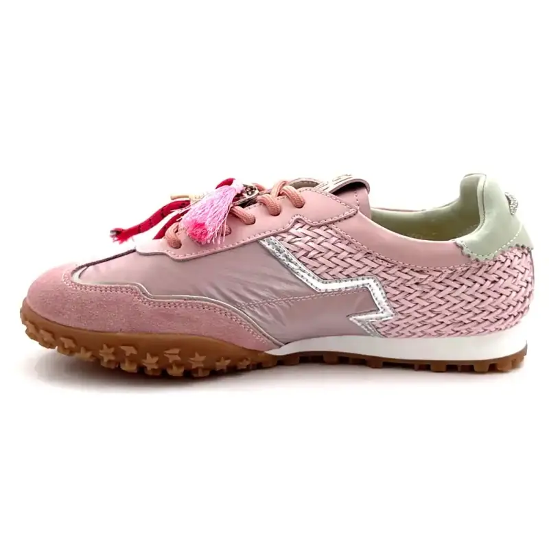 GIO+ Cielo 02 Skinn og Semsket skinn Rosa Ivoire Chaussures