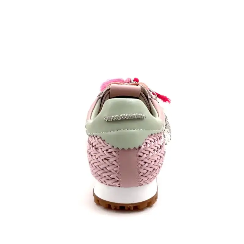 GIO+ Cielo 02 Skinn og Semsket skinn Rosa Ivoire Chaussures
