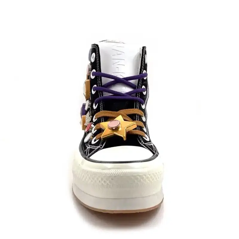 Nanku Esa01 Textil Negro y Morado Ivoire Chaussures