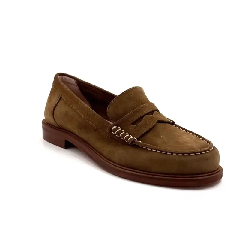 Elsa N252 Ivoire em camurça marrom Ivoire Chaussures