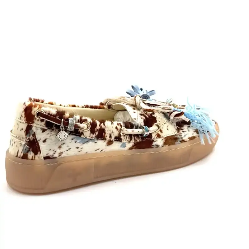 GIO+ Moka10 tehénmintás pónibőr Ivoire Chaussures