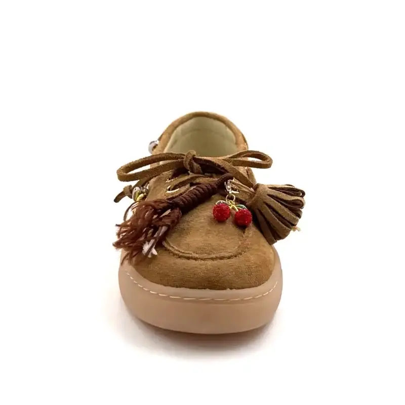 GIO+ Moka00 Camurça Marrom Ivoire Chaussures