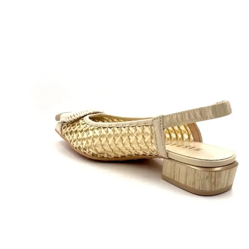 Hispanitas 264658 en Raphia Crème Ivoire Chaussures