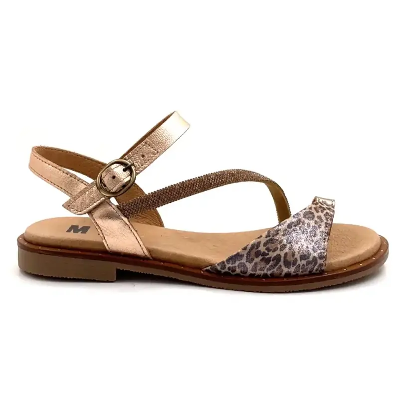 MKD Bereta Gold Leo Cuero Ivoire Chaussures