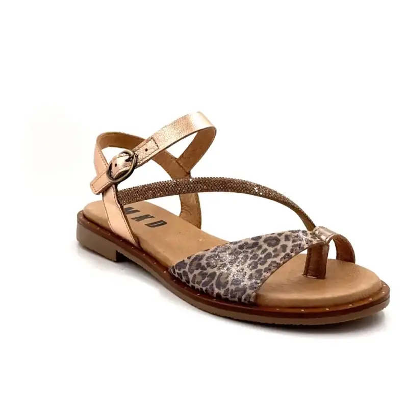 Beretă MKD Gold Leo Leather Ivoire Chaussures