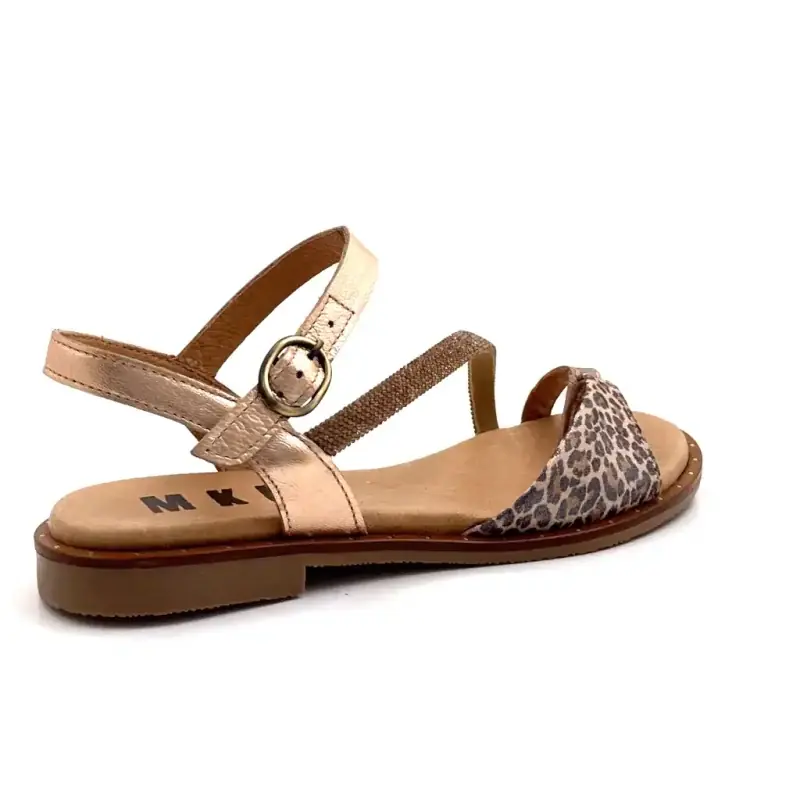 MKD Bereta Gold Leo Leather Ivoire Chaussures