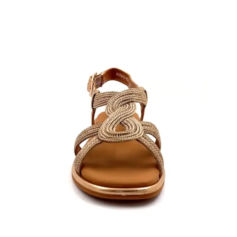 Se på himmelen Elma08 platina rosa skinn Ivoire Chaussures