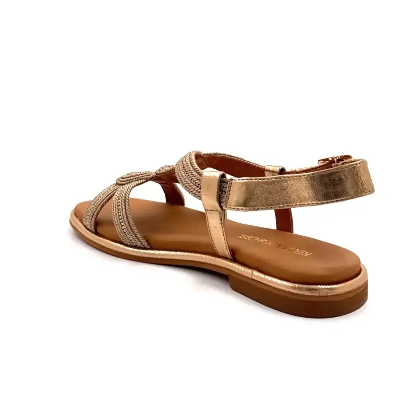 Se på himmelen Elma08 platina rosa skinn Ivoire Chaussures